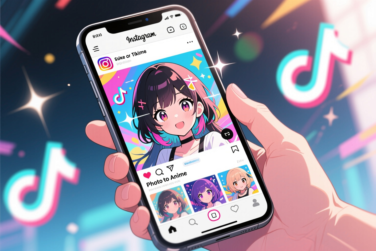 AI Image Editor creating social media graphics