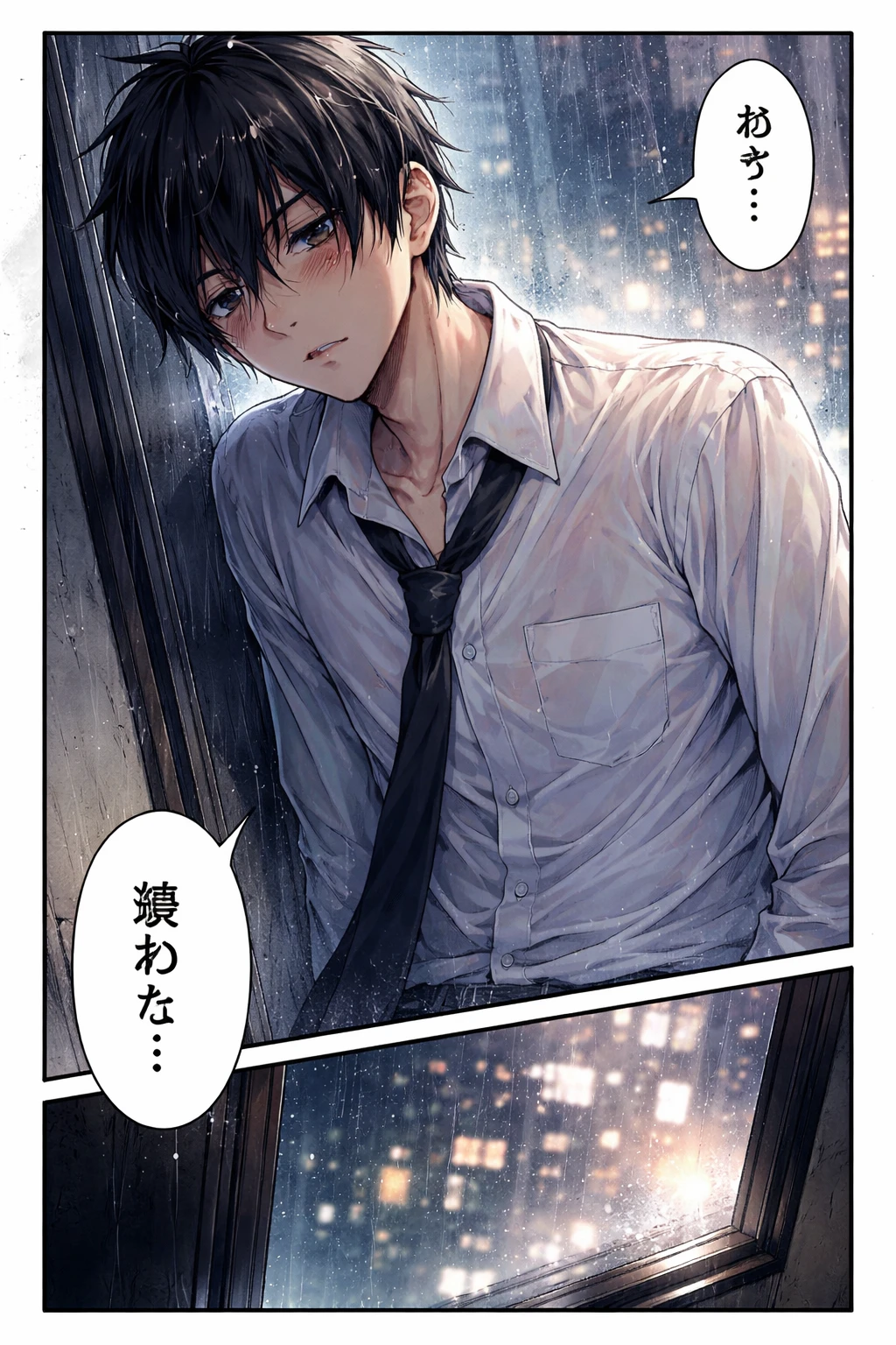 Downloading the result from the AI manga generator