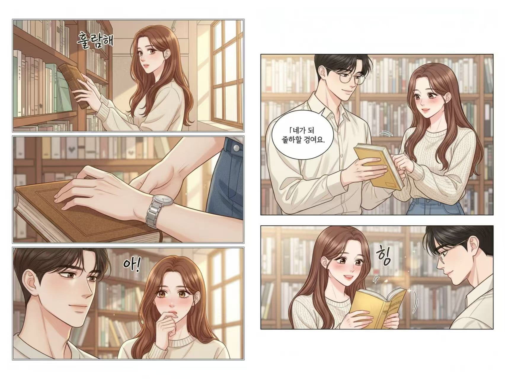 AI manga generator tool interface generating Korean Webtoons