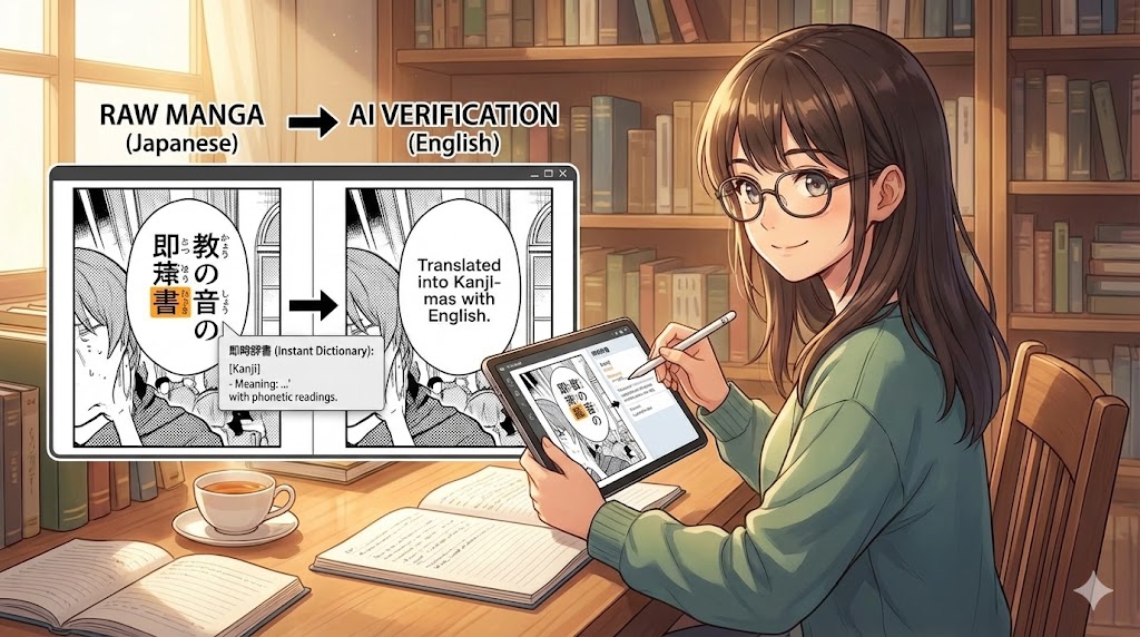 Translating a Japanese Doujinshi page from Pixiv to English