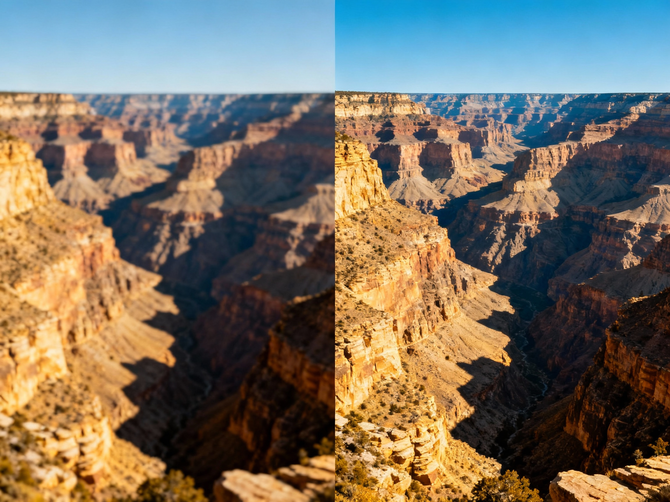 Landscape photo quality improvement