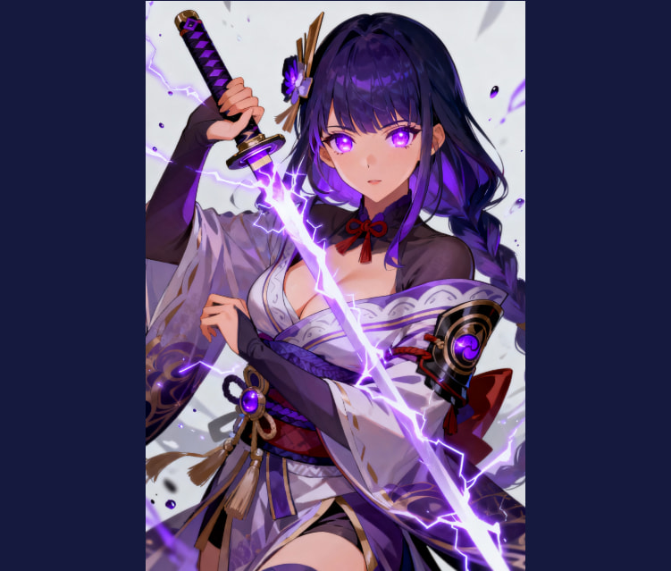 Step 3: Downloading AI generated Genshin character