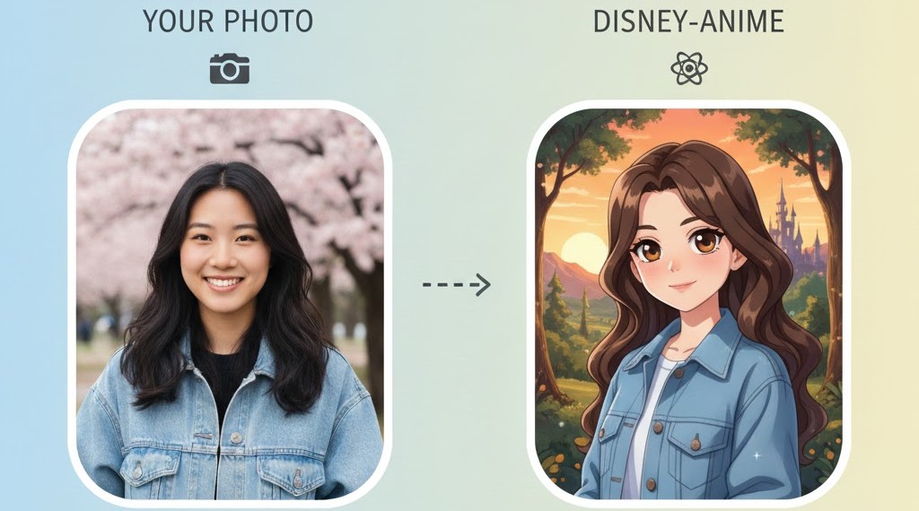 An AI generated image in the classic Disney animation style.