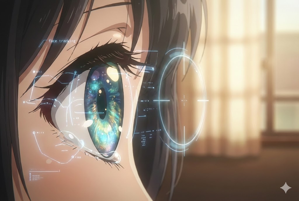 Character eyes blinking and gaze moving naturally