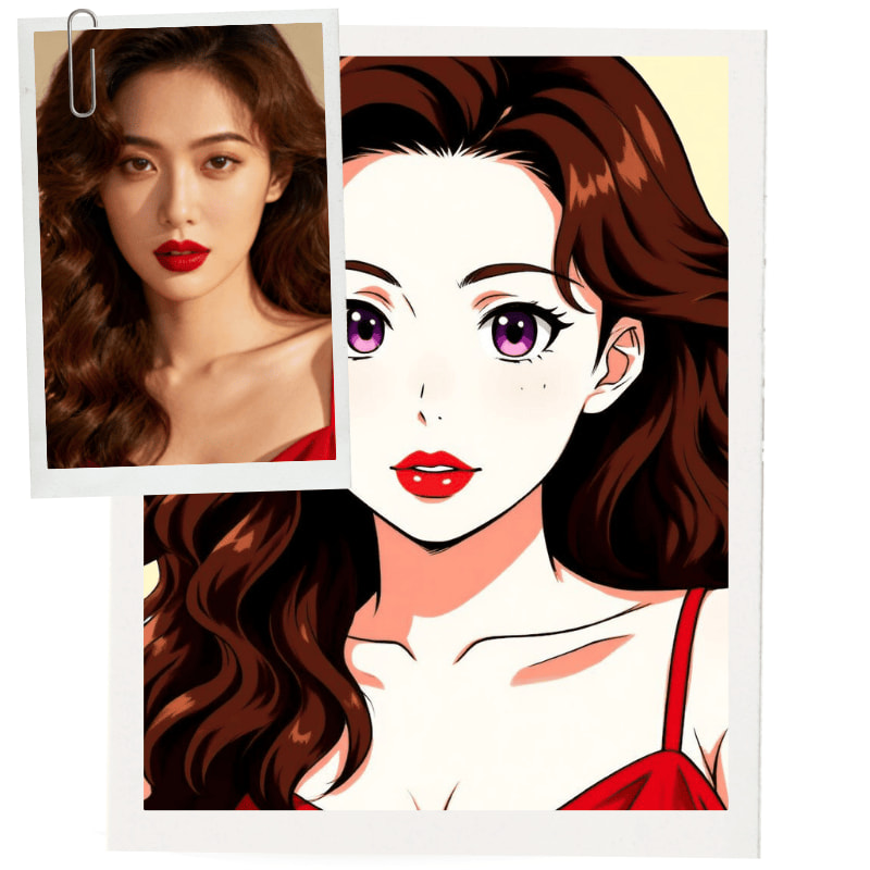 アニメアバターメーカーがポートレート写真をアニメアバターに変換。