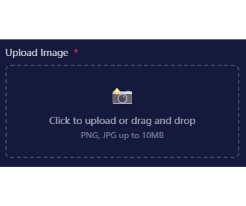 Upload photo interface