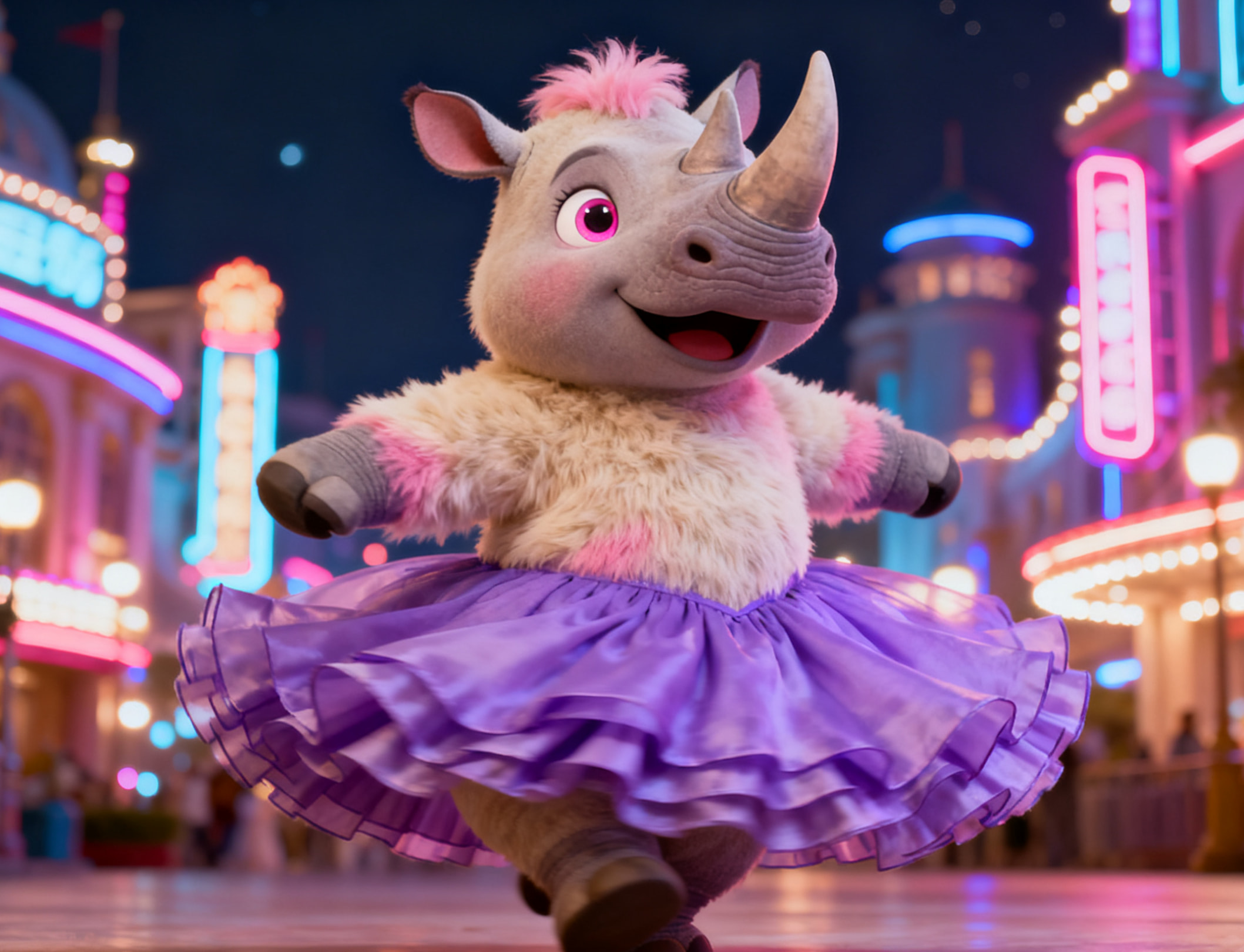 Zootopia scene generated from text prompt.