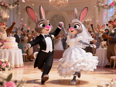 Zootopia scene animated.