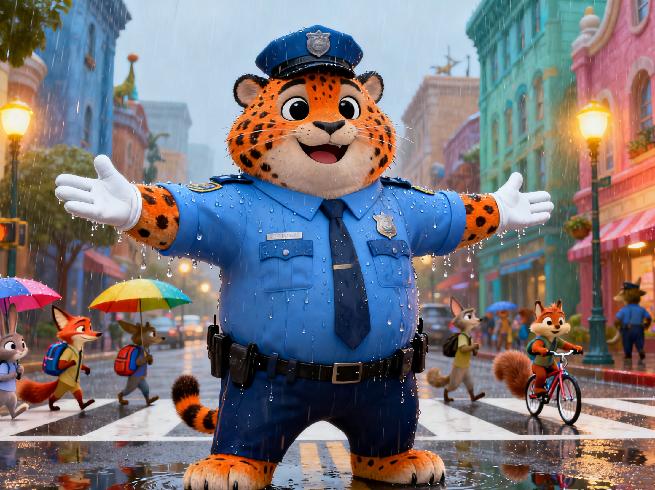 High-quality Zootopia scene created with AI.