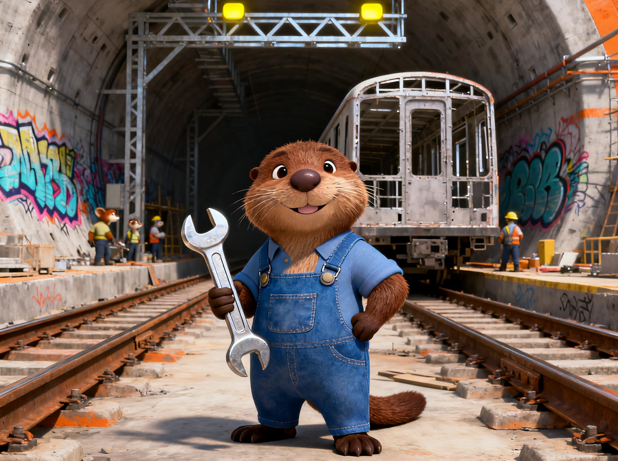 Collage of different Zootopia characters generated by AI.