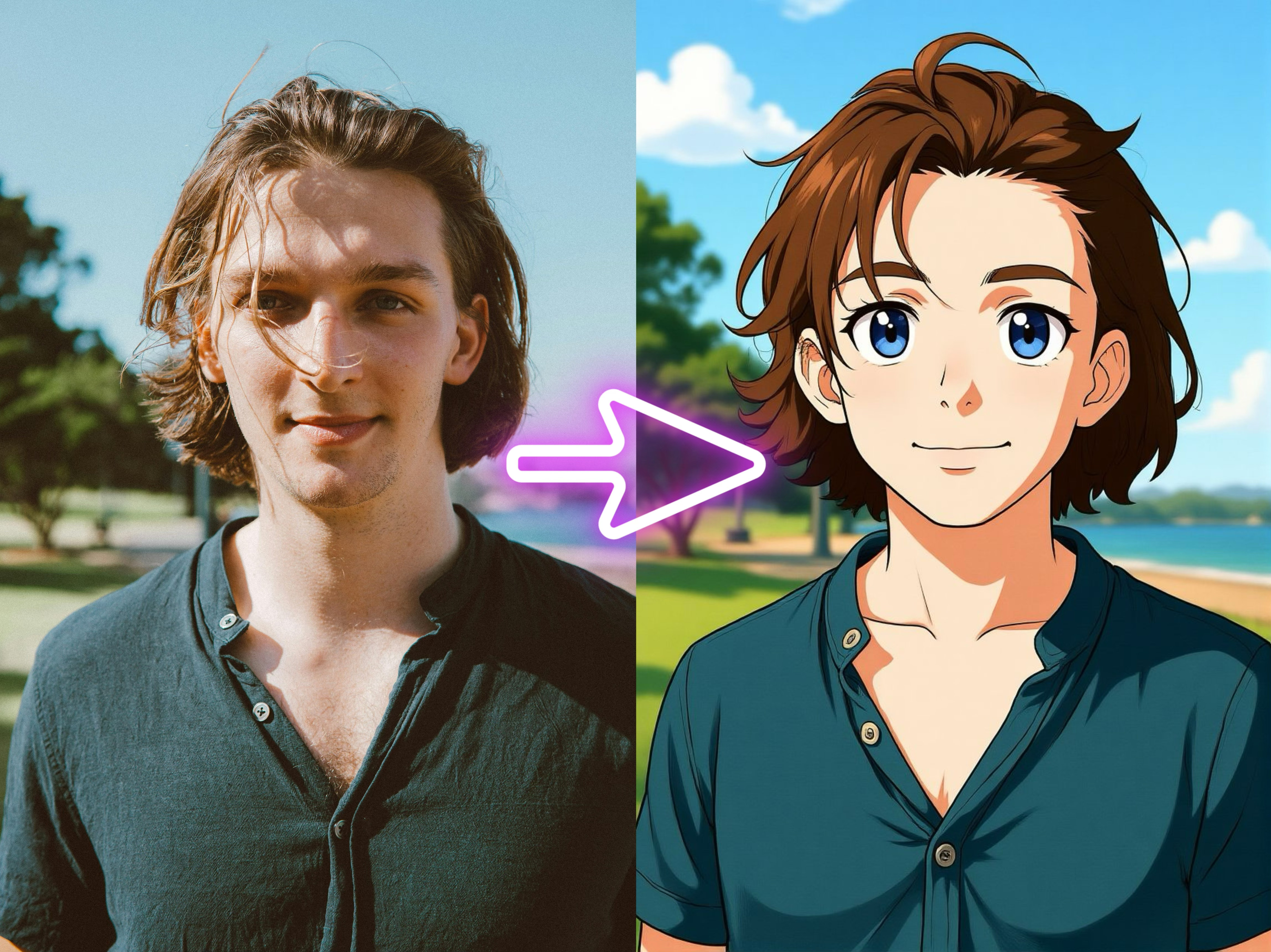 Photo to Anime Transformation